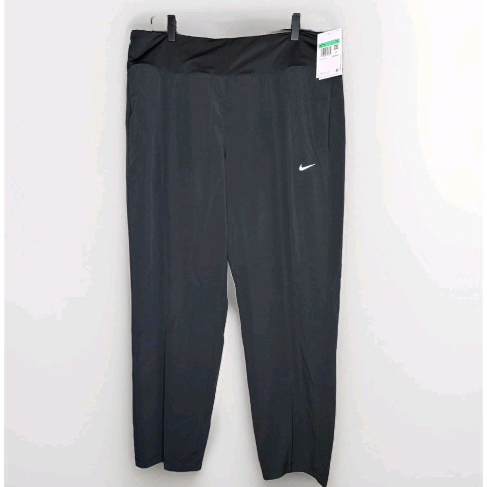 Nike Swift Dri-FIT Mid Rise Running Pants Womens Sz XL Black Casual Active Wear